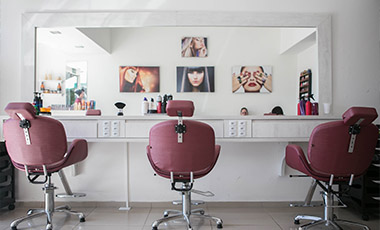 hairdresser in garden room